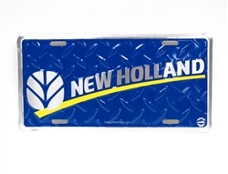 New Holland Blue License Plate