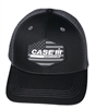 Case IH Black & White Rubber American Flat Patch Trucker Hat