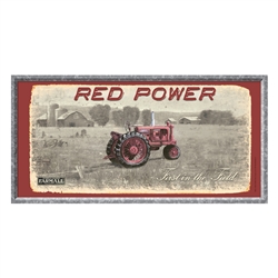 Red Power Farmall Tin Sign