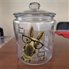 Glass Cookie Jar - "How About Some Sweet Stuff"