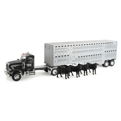 1:16 Big Farm Peterbilt Model 367 with Livestock Trailer